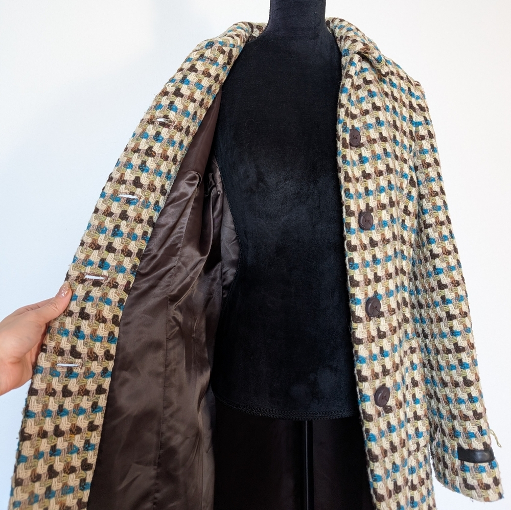 Woven Wool Blend Mexx Coat Size 8 - Picture 5 of 11